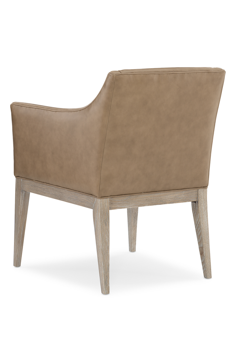 Brown Leather Dining Armchair | Caracole Free And Easy | Woodfurniture.com