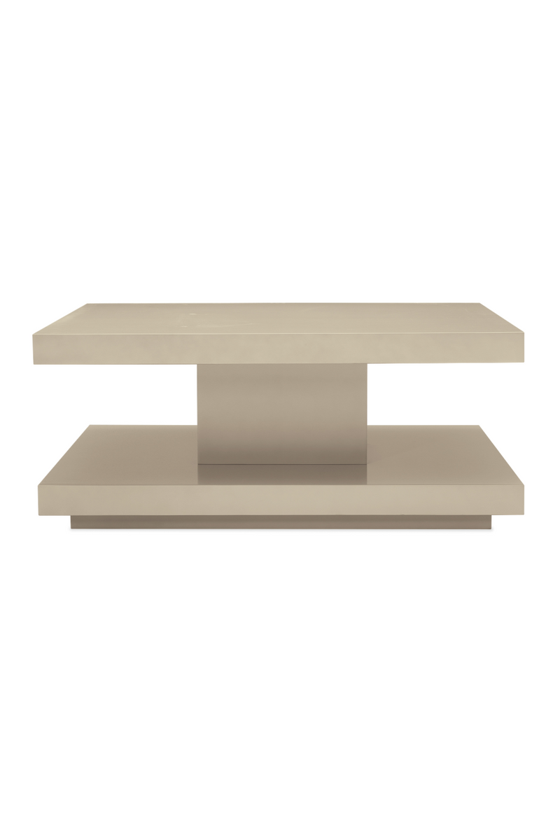 Beige Geometrical Coffee Table | Caracole Cool And Classic |  Woodfurniture.com
