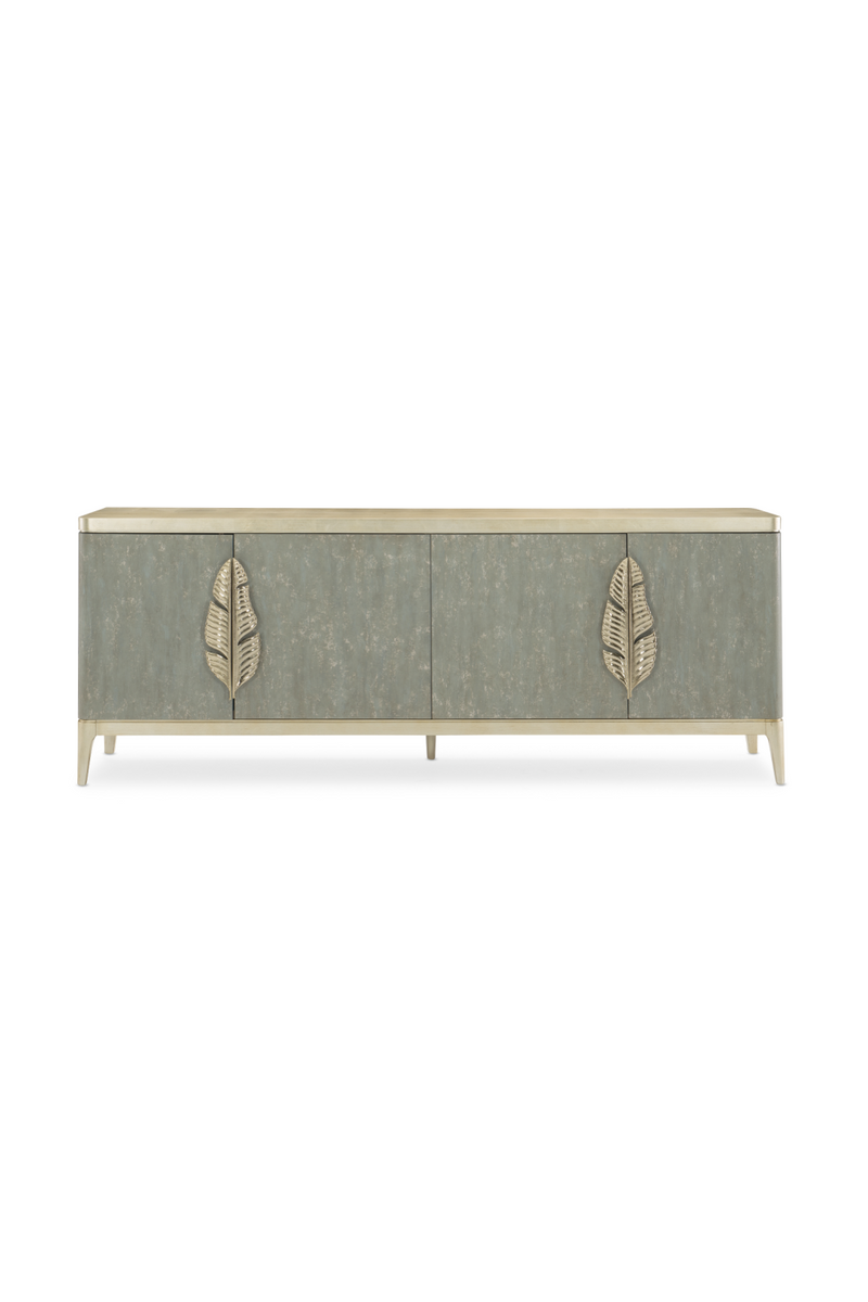 Gold Palm Accent Sideboard  | Caracole Waterside | Woodfurniture.com
