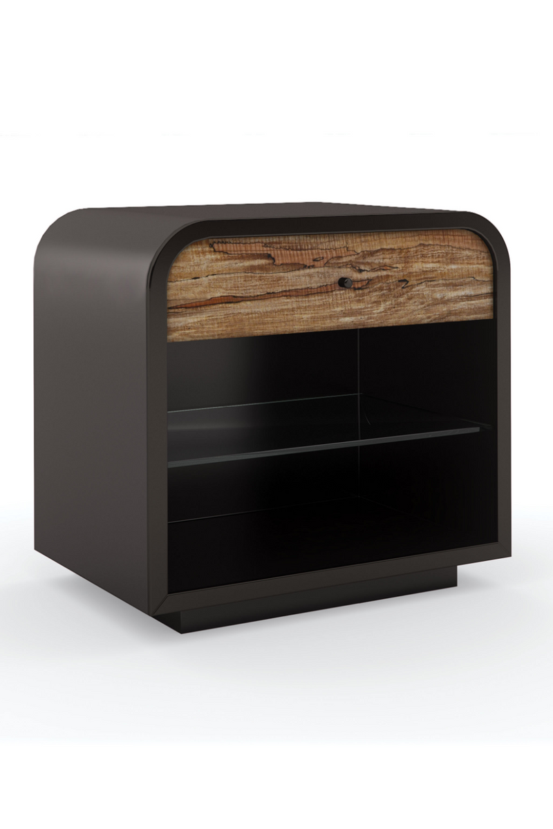 Dark Brown Modern Nightstand | Caracole Excess Knot | Woodfurniture.com