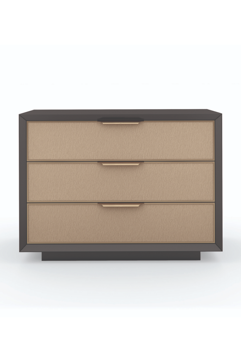Textured Vinyl Bedside Cabinet | Caracole Triple Wrap | Woodfurniture.com 