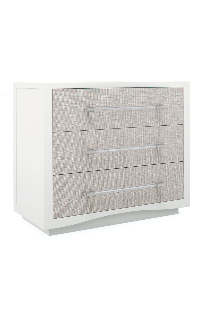 White 3-Drawer Nightstand | Caracole A Clear Touch | Woodfurniture.com