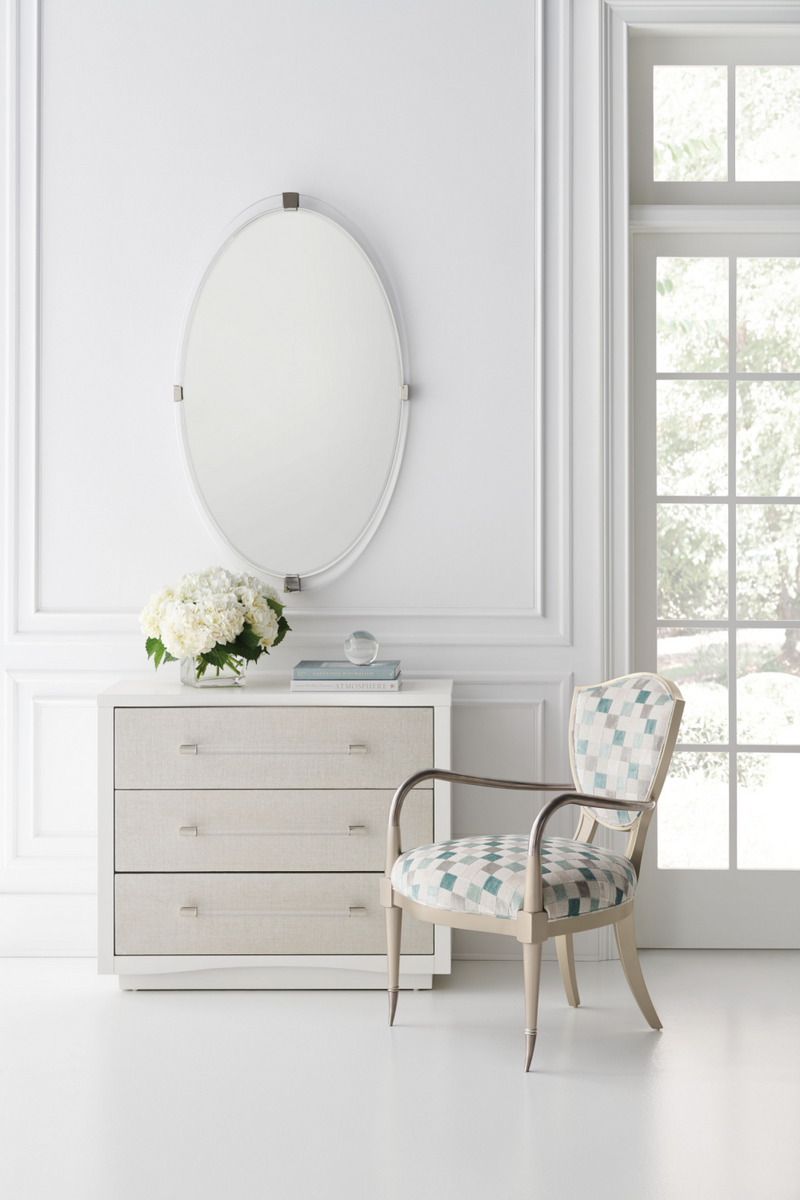 White 3-Drawer Nightstand | Caracole A Clear Touch | Woodfurniture.com