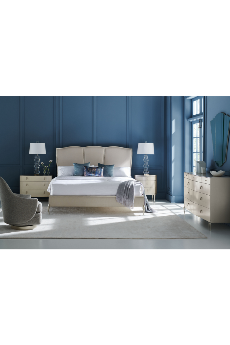 Oval Silver Nightstand | Caracole Bedside Beauty | Woodfurniture.com