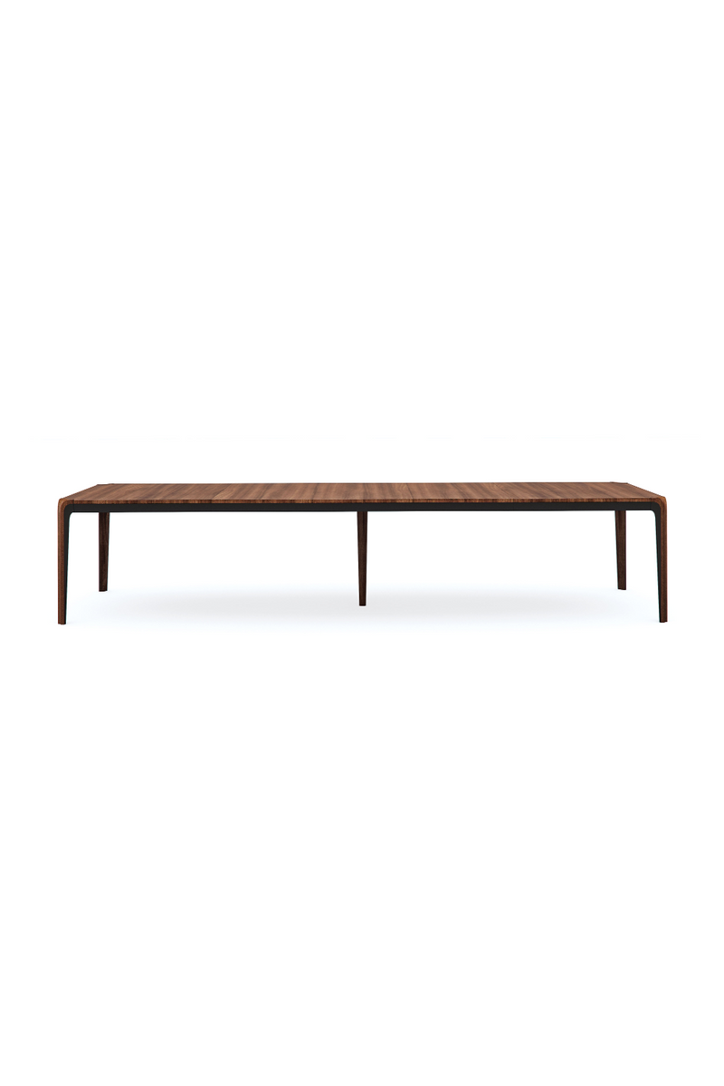 Dark Brown Walnut Dining Table | Caracole Room For More | Woodfurniture.com 