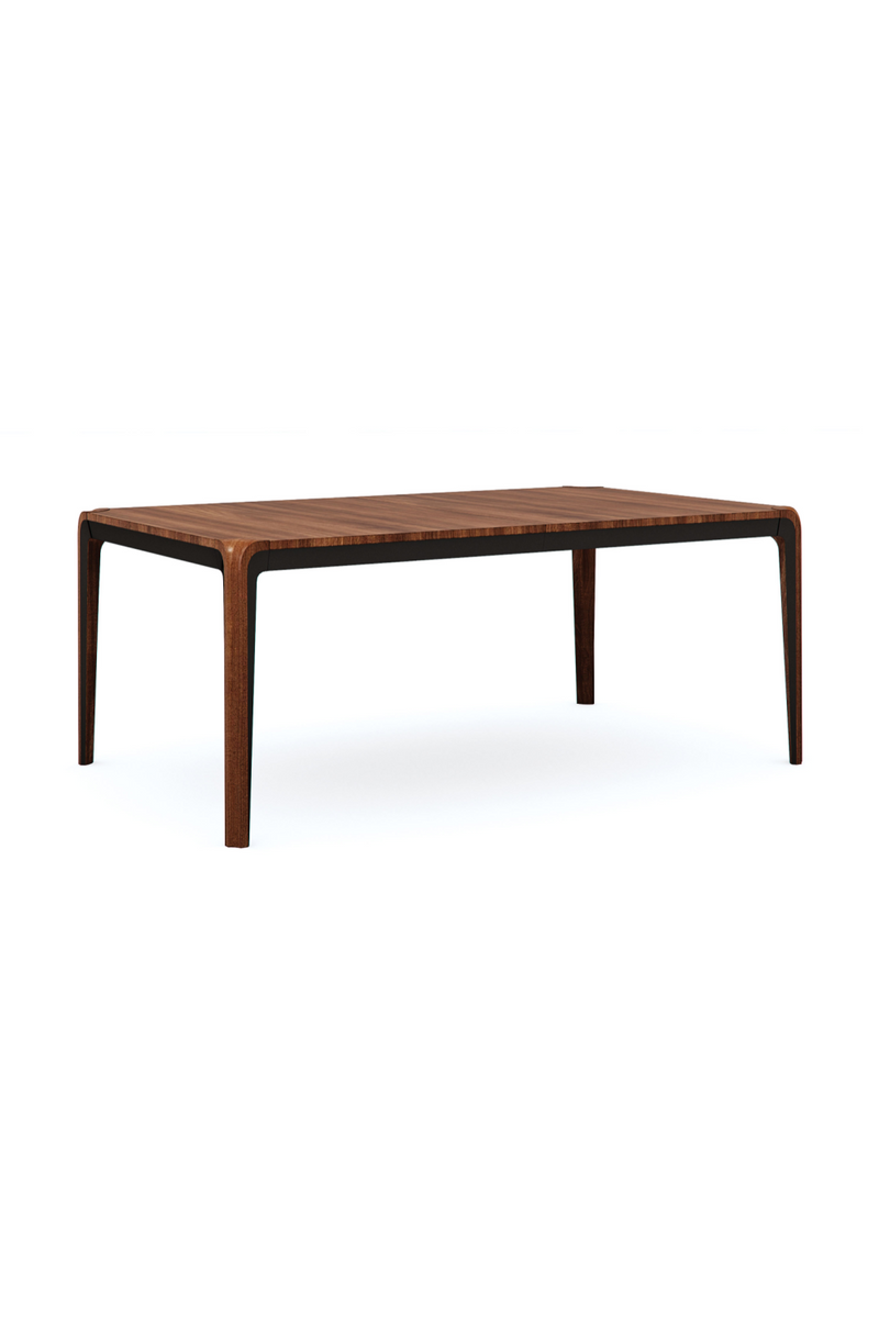 Dark Brown Walnut Dining Table | Caracole Room For More | Woodfurniture.com 