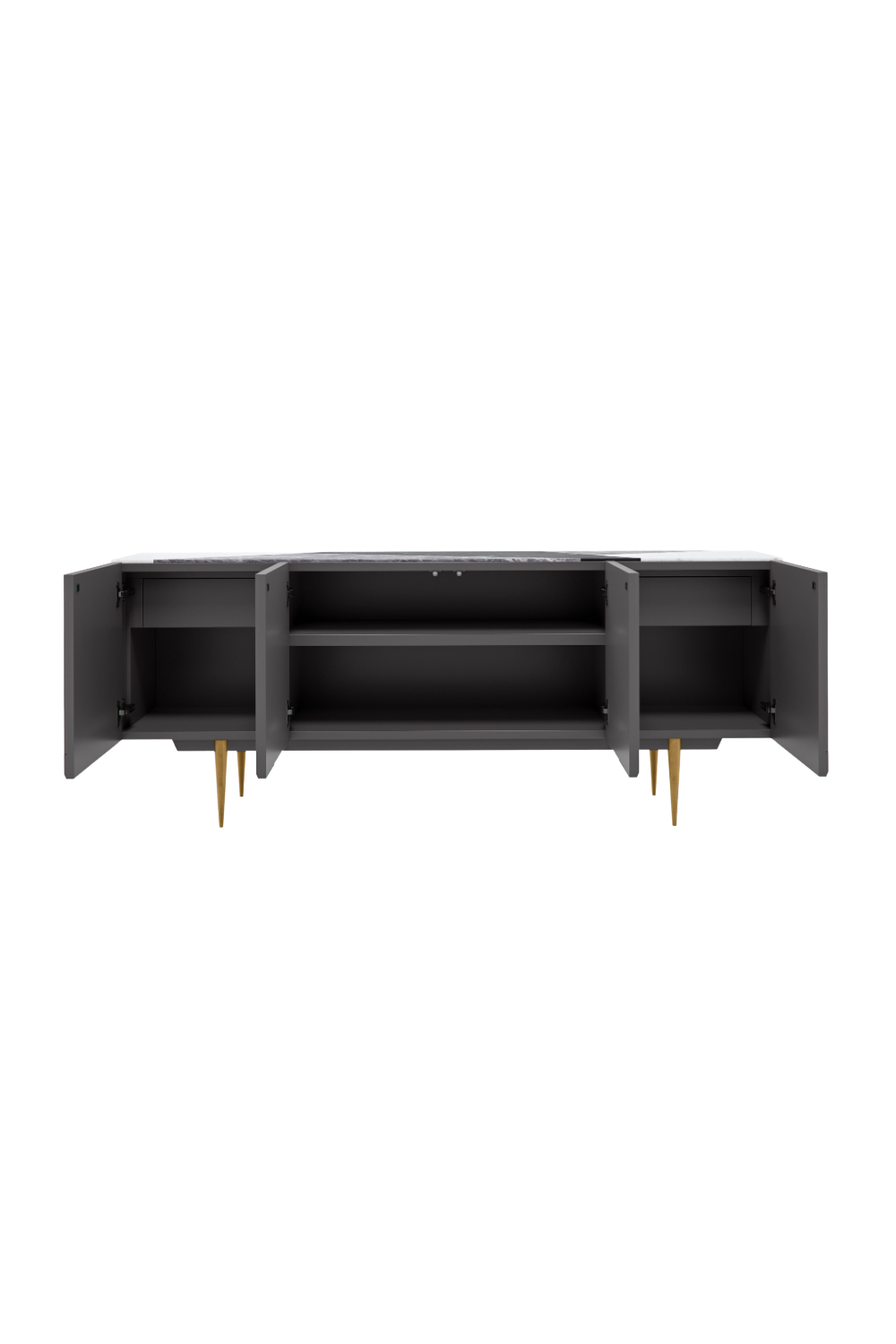 Slatted Modern Sideboard | Caracole Over The Edge | Woodfurniture.com