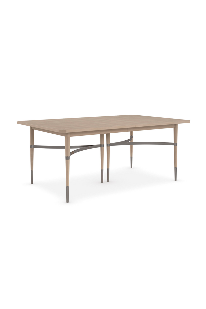 Beige Extendable Dining Table | Caracole Here to Accommodate | Woodfurniture.com 