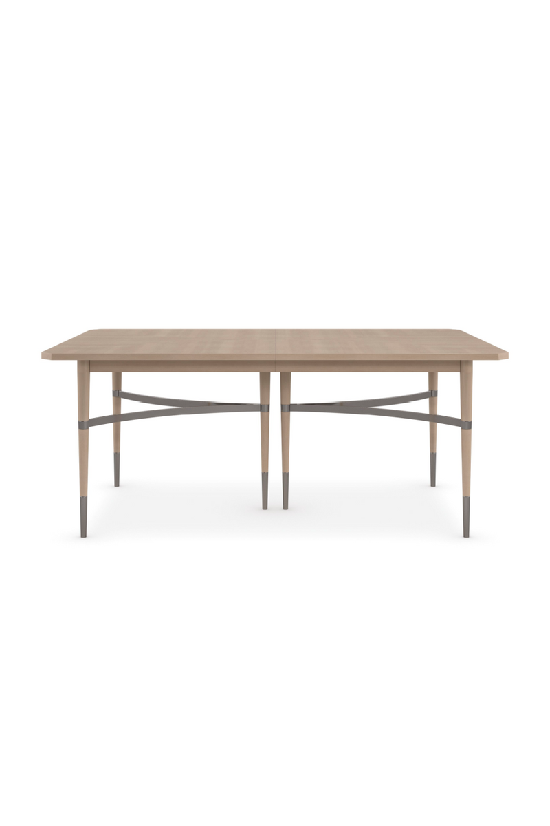 Beige Extendable Dining Table | Caracole Here to Accommodate | Woodfurniture.com 