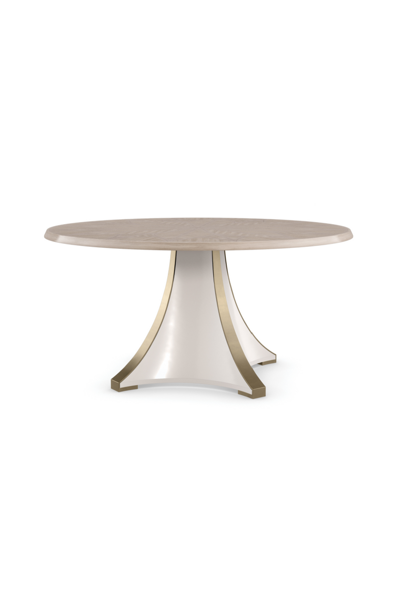 Rosette Motif Dining Table | Caracole Great Expectations | Woodfurniture.com