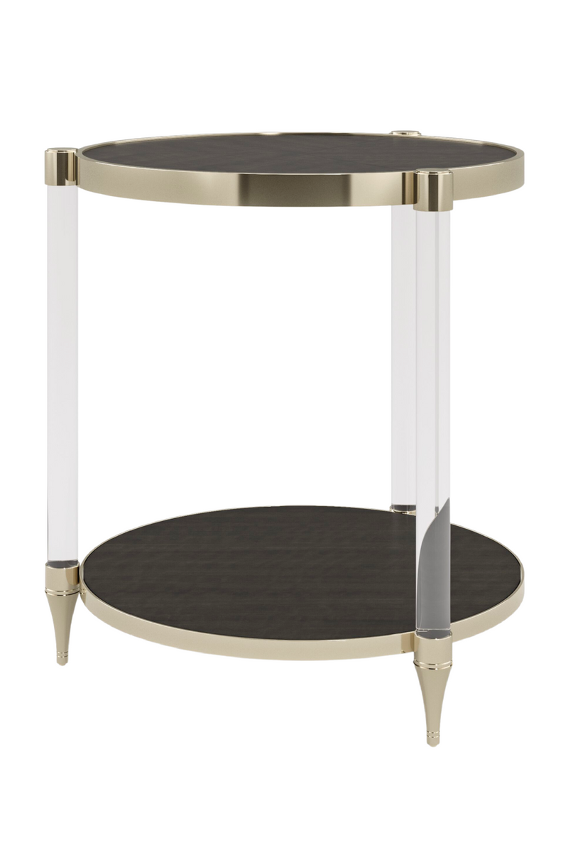 Acrylic Post Side Table | Caracole End Game | Woodfurniture.com