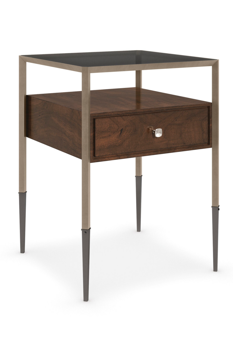 Walnut Drawer Side Table | Caracole Shadow Box | Woodfurniture.com