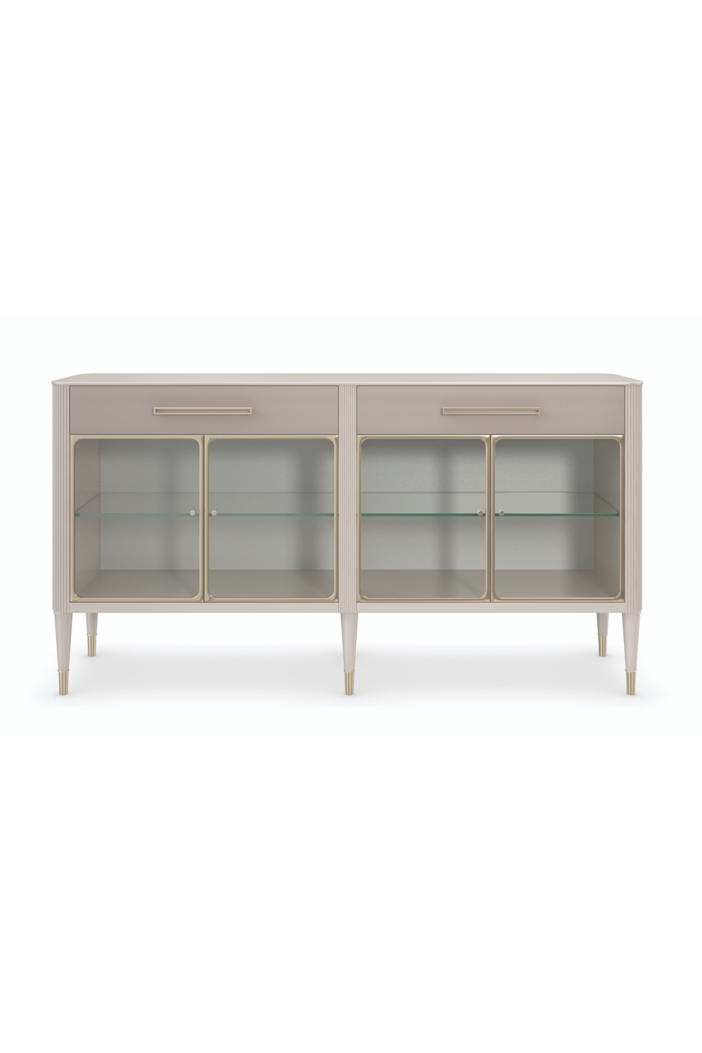 Glass Door Modern Sideboard | Caracole Love Interest | Woodfurniture.com