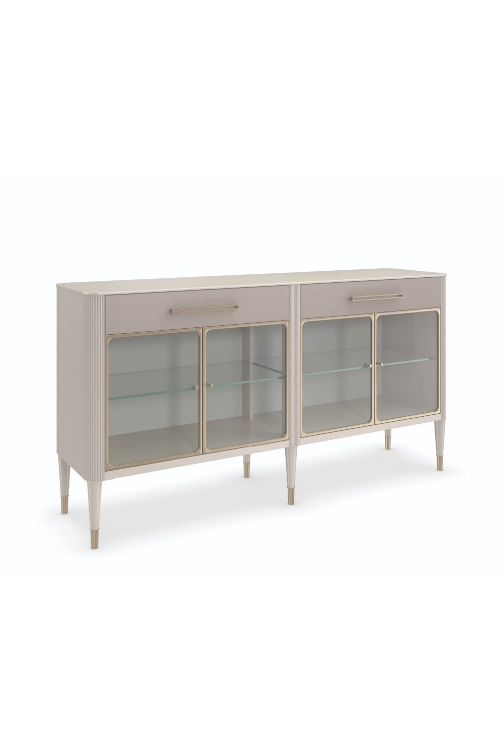 Glass Door Modern Sideboard | Caracole Love Interest | Woodfurniture.com