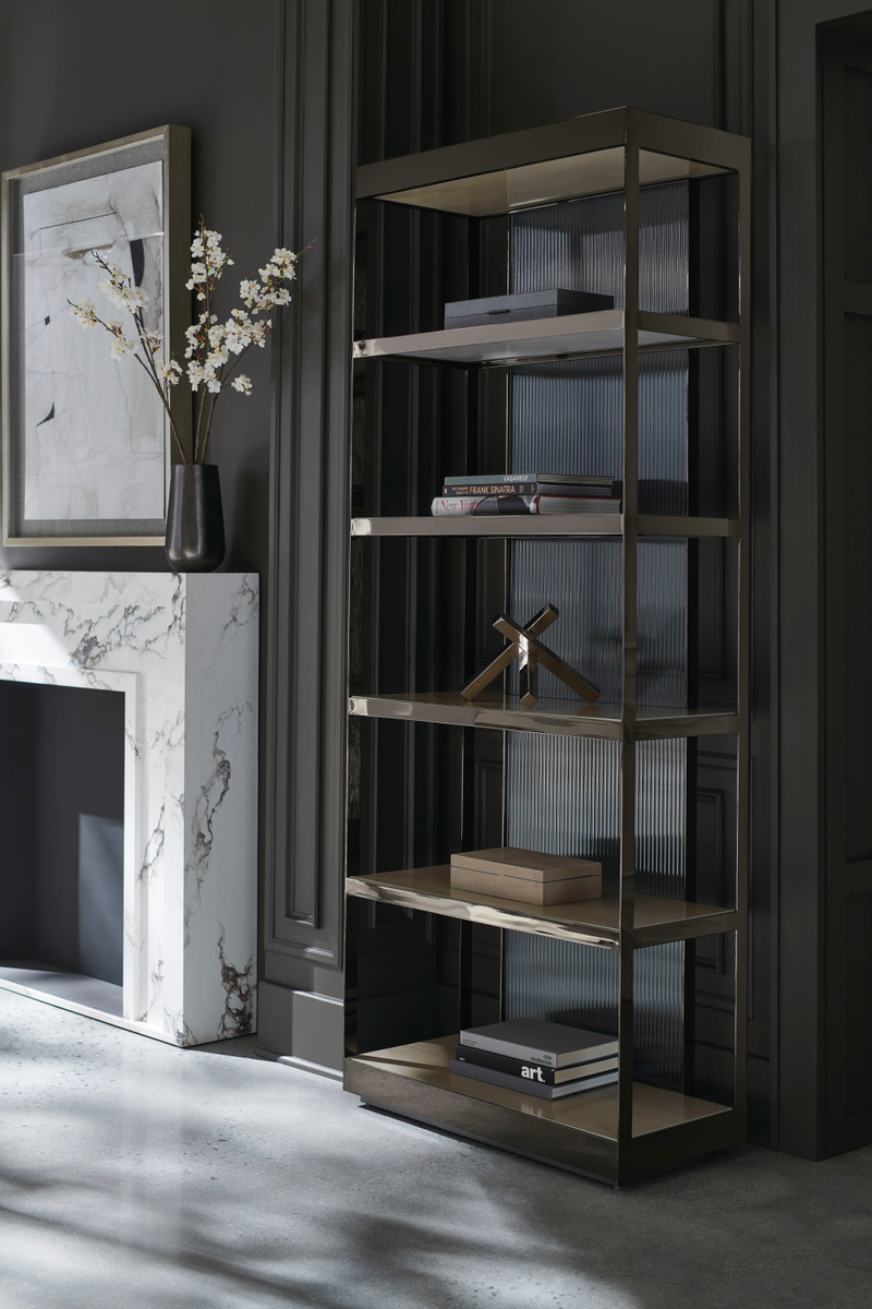 Bronze Framed Display Cabinet | Caracole Shelf Life | Woodfurniture.com