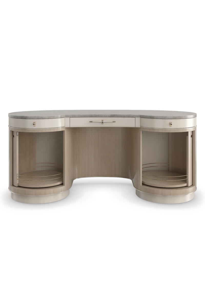 Swivel Shelf Dressing Table | Caracole Vanity Fair | Woodfurniture.com