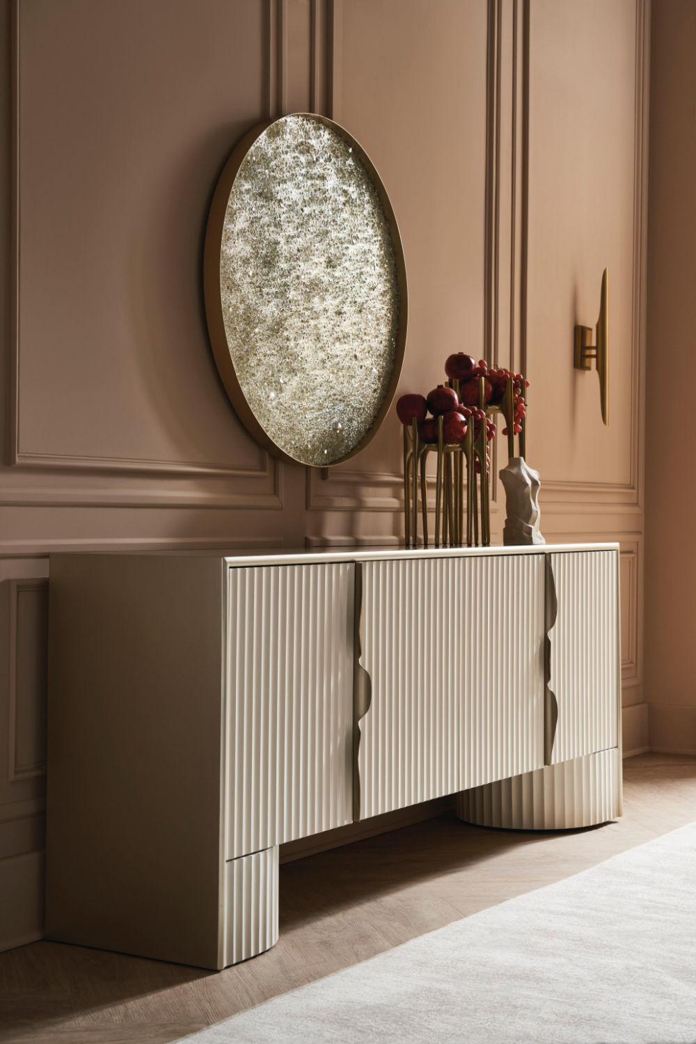 Neutral-Hued Modern Sideboard | Caracole Conrinthian | Woodfurniture.com