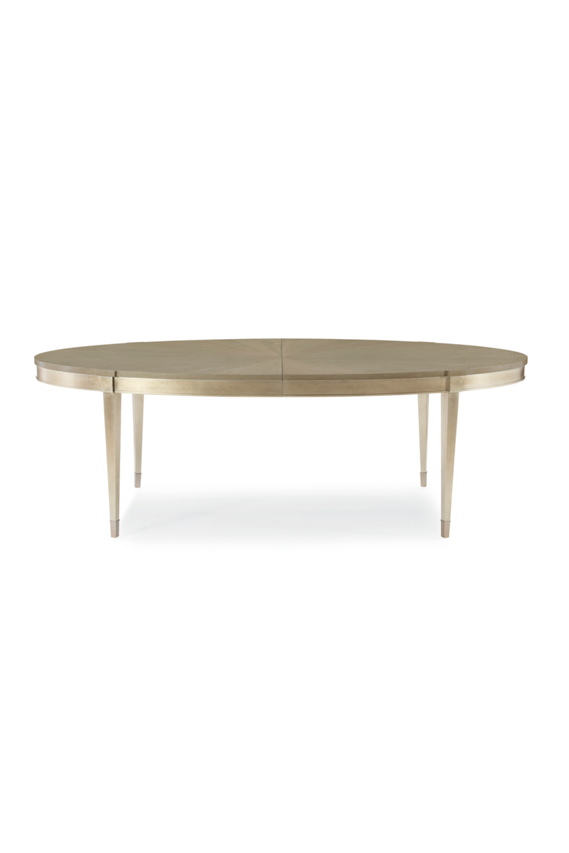 Silver Leaf Oval Dining Table | Caracole A House Favorite | Woodfurniture.com