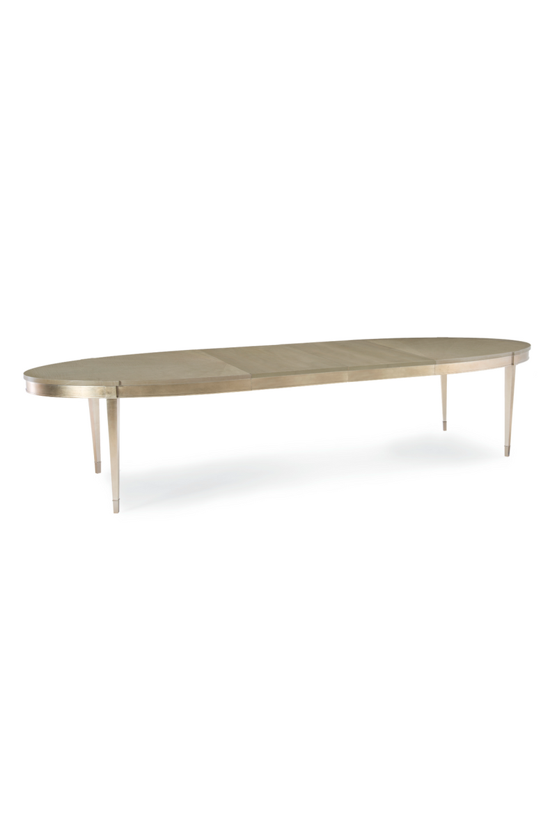 Silver Leaf Oval Dining Table | Caracole A House Favorite | Woodfurniture.com
