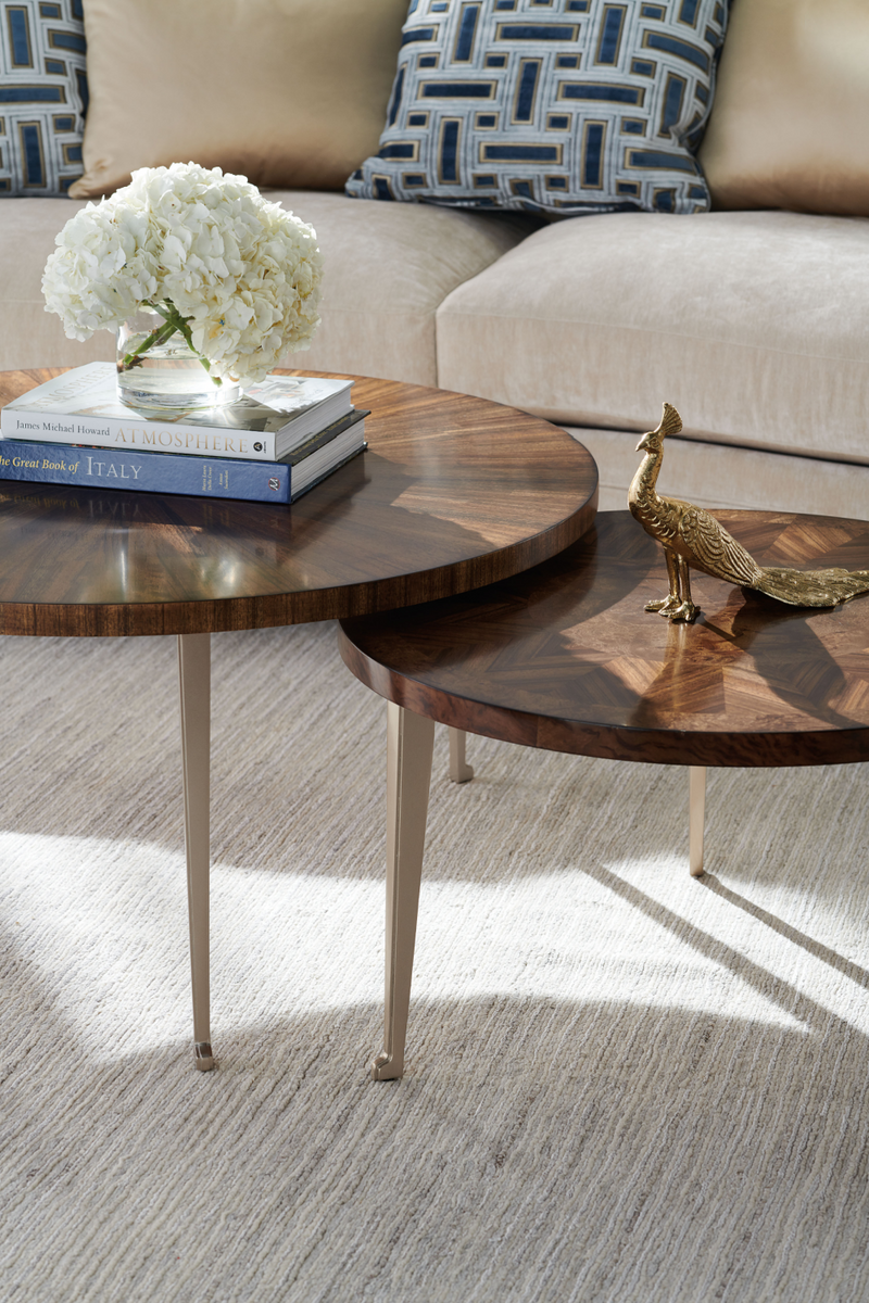 Round Wooden Coffee Table | Caracole A Whole Bunch | Woodfurniture.com