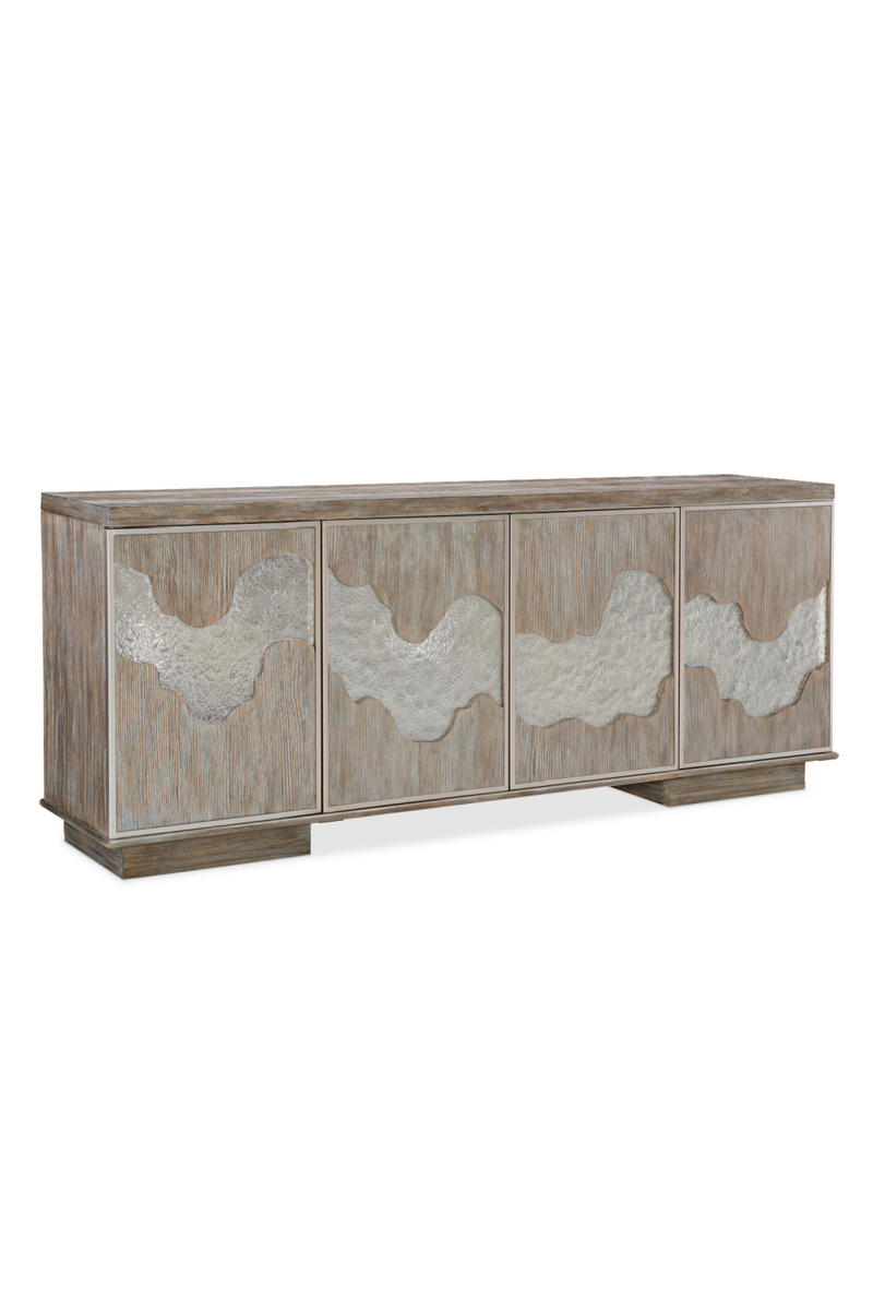 Cast Glass Accented Sideboard | Caracole Go With The Flow | Woodfurniture.com