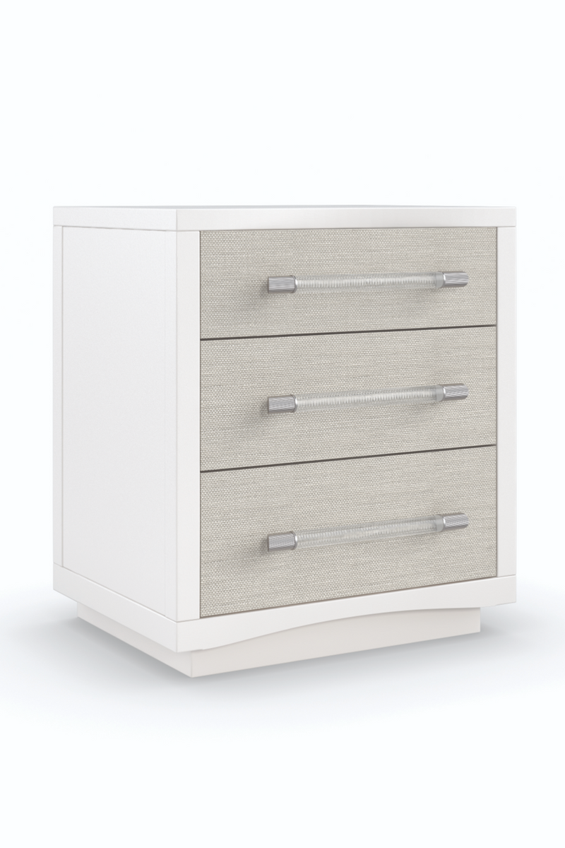 White Modern Nightstand | Caracole Clarity | Woodfurniture.com