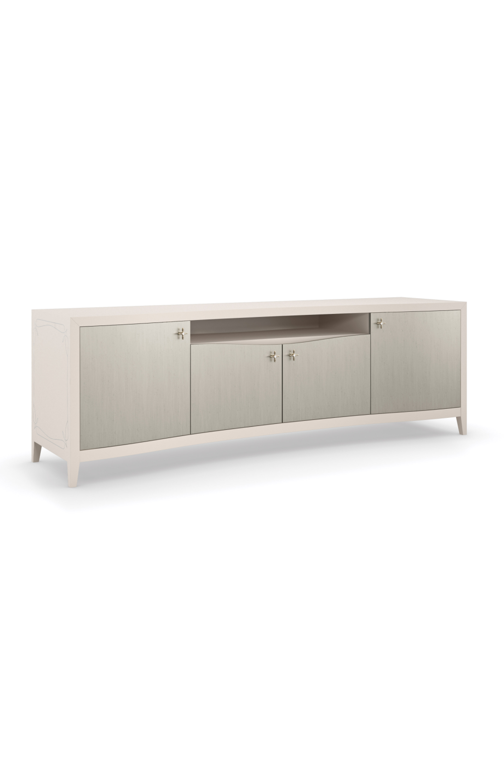 Silver Modern Media Cabinet | Caracole Full of Charm | Woodfurniture.com