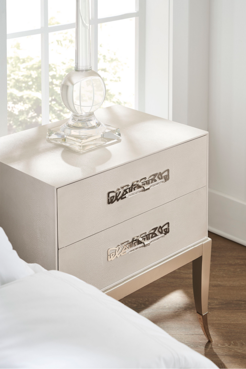 Shagreen Bedside Table | Caracole Acapella | Woodfurniture.com