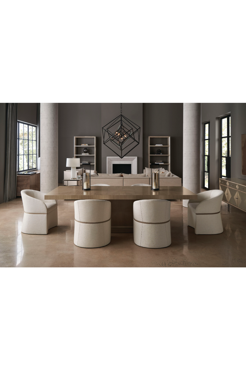 Gray Wooden Extendable Dining Table | Caracole Horizon | Woodfurniture.com