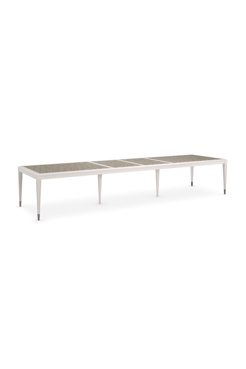 Silver Extendable Dining Table | Caracole Lattice Gather | Woodfurniture.com