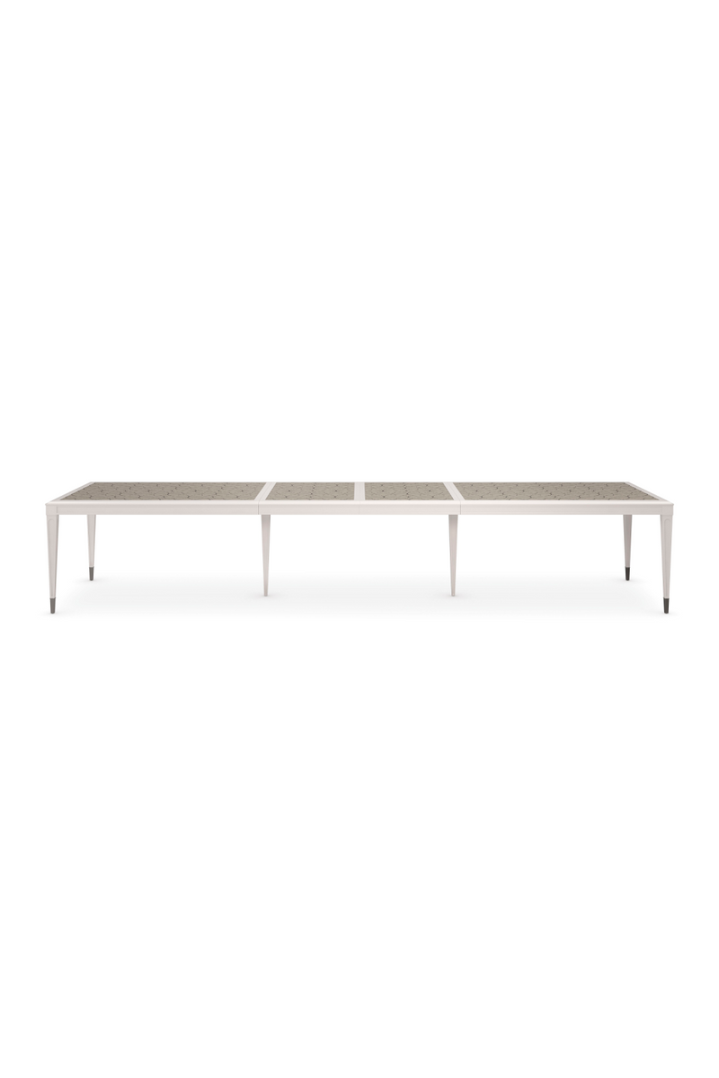 Silver Extendable Dining Table | Caracole Lattice Gather | Woodfurniture.com