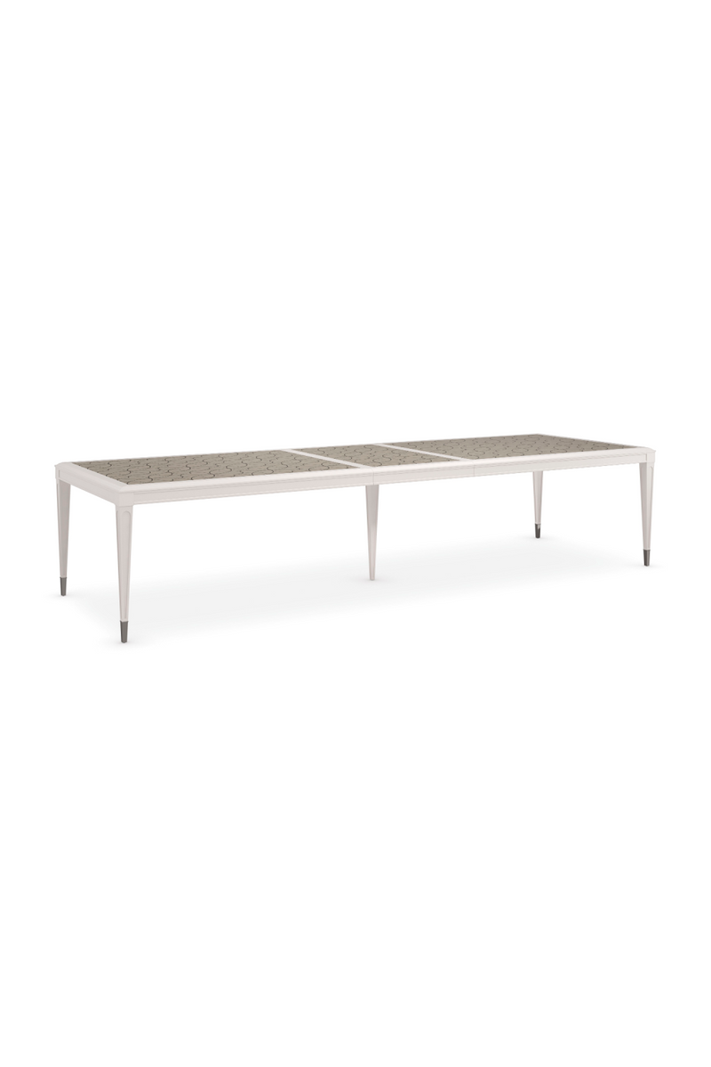 Silver Extendable Dining Table | Caracole Lattice Gather | Woodfurniture.com
