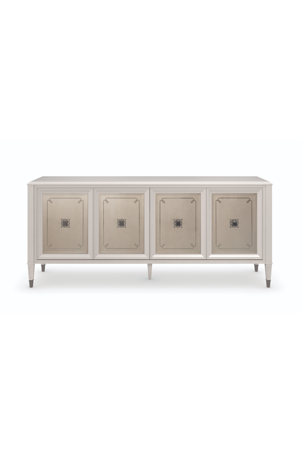 Mirrored Panel Sideboard | Caracole Lattice Serve You | Woodfurniture.com