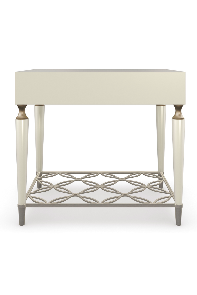 Latticed Wooden End Table | Caracole Charming To The End | Woodfurniture.com