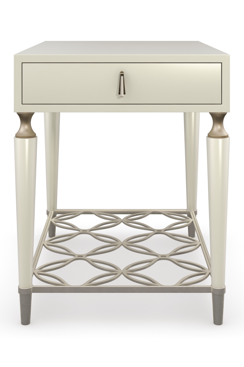 Latticed Wooden End Table | Caracole Charming To The End | Woodfurniture.com