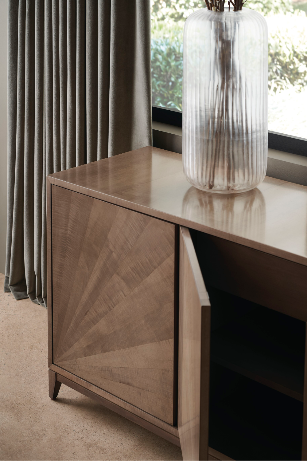 Starburst Patterned Wooden Sideboard | Caracole | Woodfurniture.com