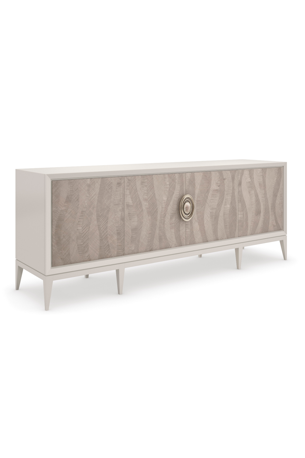 Patterned Cream Modern Sideboard | Caracole Now Streaming | Woodfurniture.com