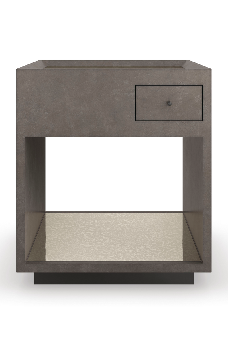 Gray Modern End Table | Caracole Dark Matter | Woodfurniture.com