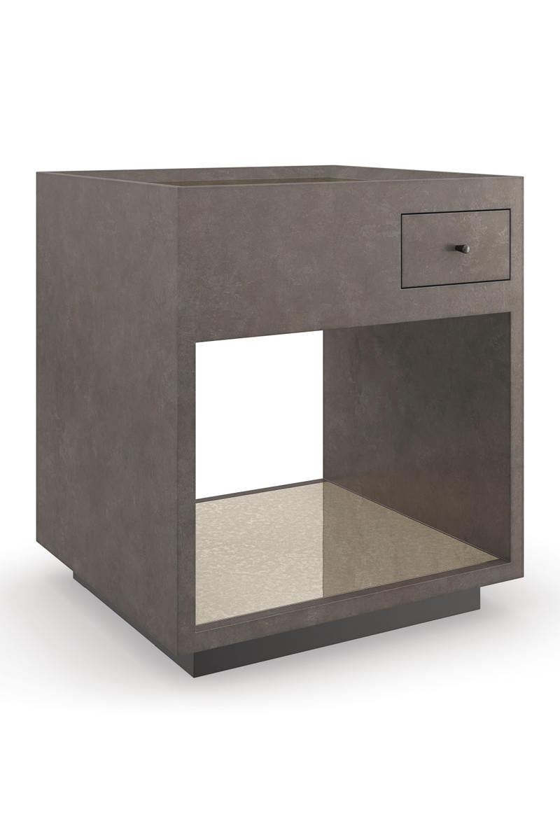 Gray Modern End Table | Caracole Dark Matter | Woodfurniture.com
