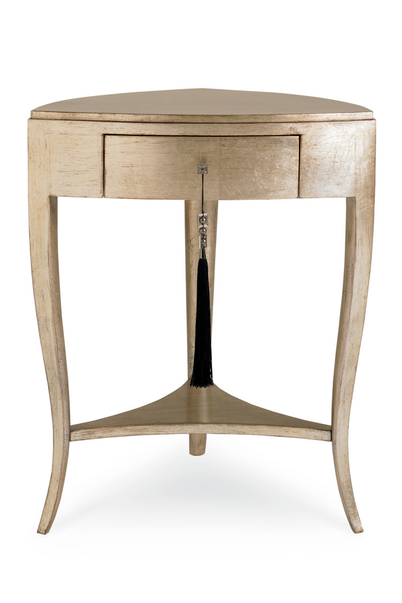 Gold 1-Drawer Accent Table | Caracole Tres, Tres Chic | Woodfurniture.com