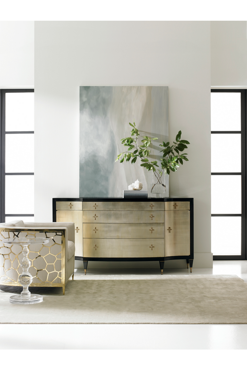 Black And Gold Dresser | Caracole Opposites Attract | Woodfurniture.com