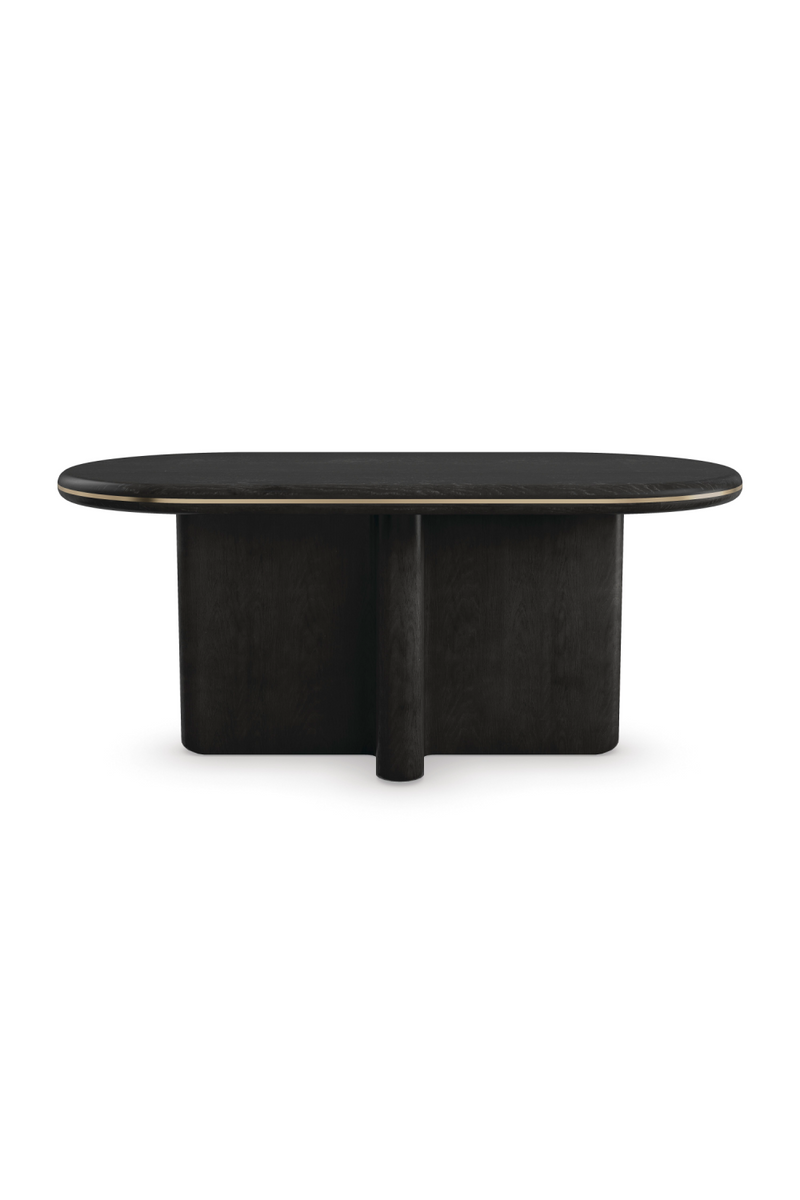 Oval Black Dining Table | Caracole Monty | Woodfurniture.com