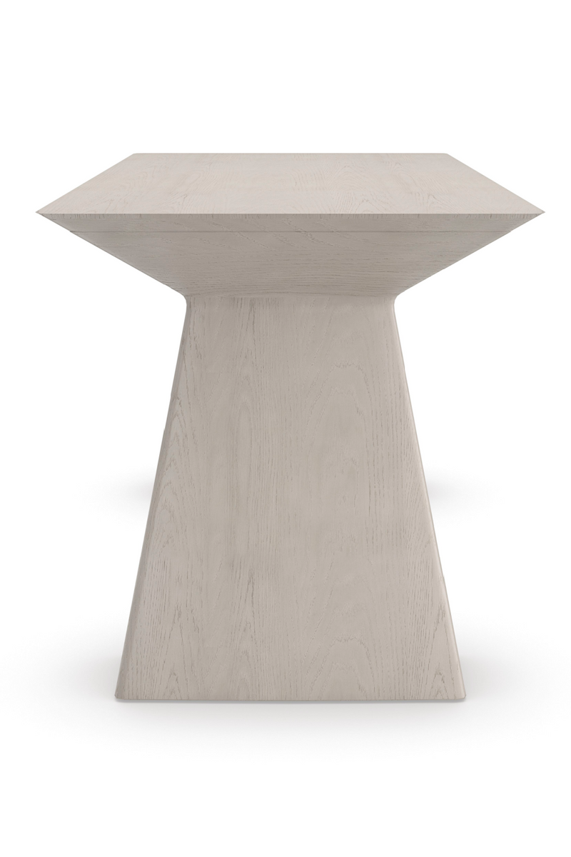 Oak Veneer Geometrical Desk | Caracole Finley | Woodfurniture.com