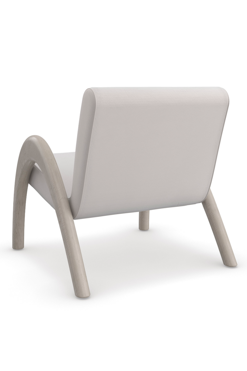 Taupe Velvet Accent Chair | Caracole Coco | Woodfurniture.com