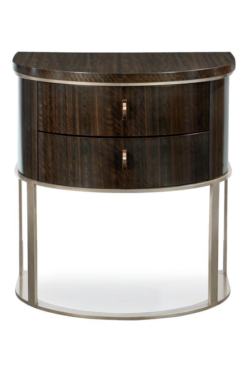 Semi-Circular Nightstand | Caracole Moderne | Woodfurniture.com