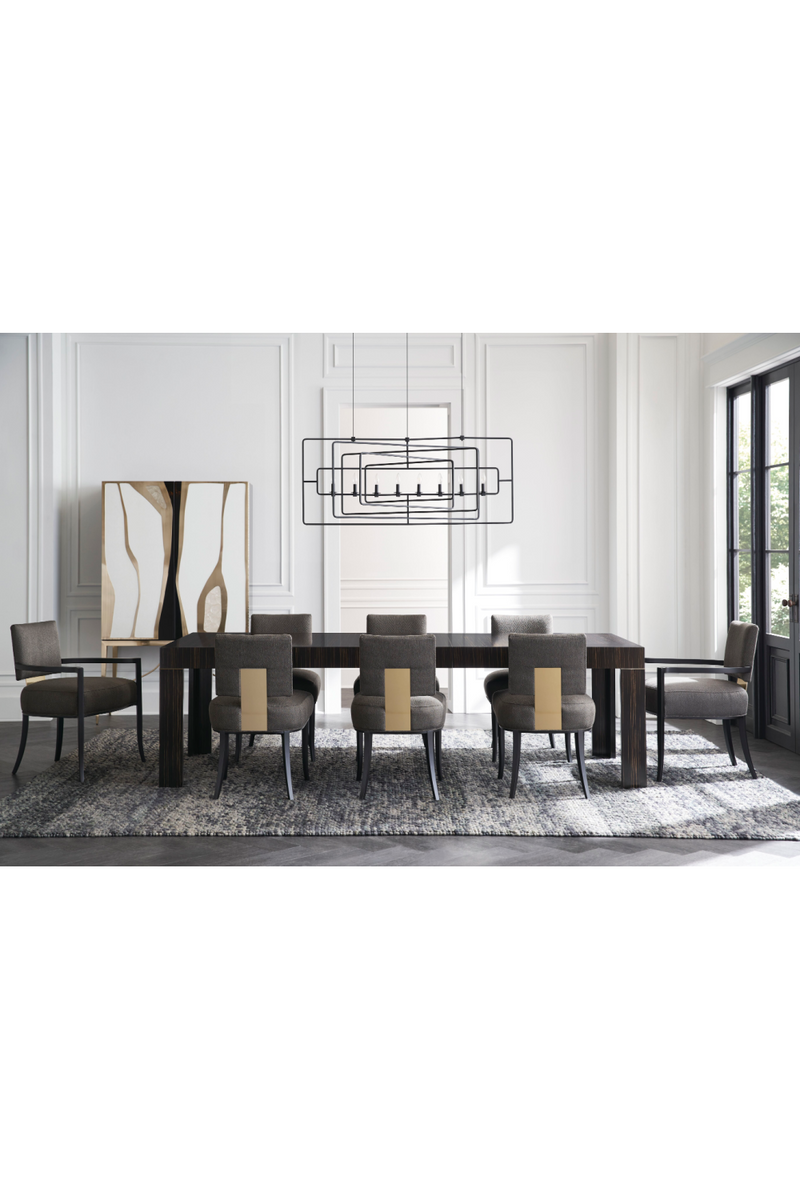 Striated Wood Extendable Dining Table | Caracole Edge| Woodfurniture.com