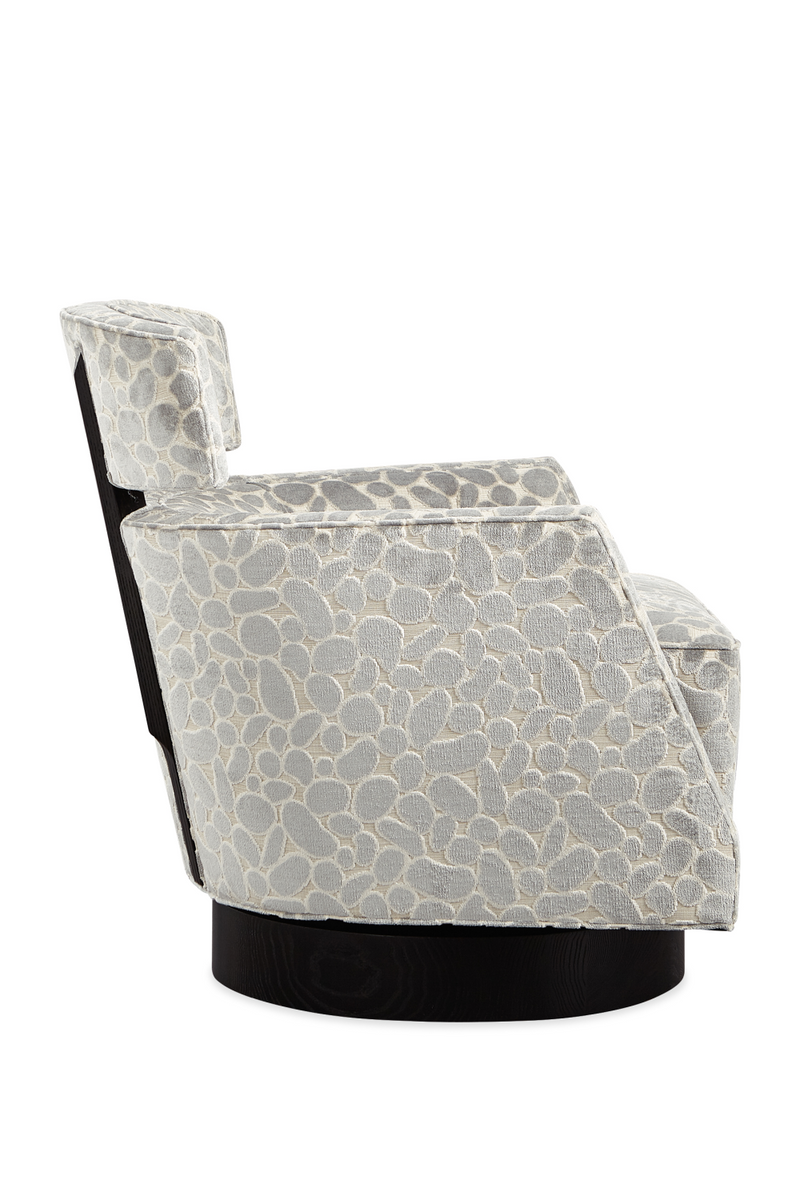 Velvet Modern Swivel Chair | Caracole Recut | Woodfurniture.com