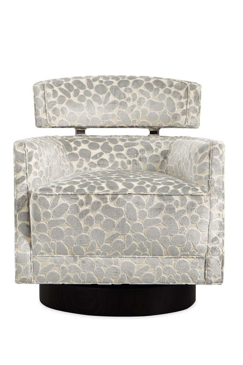 Velvet Modern Swivel Chair | Caracole Recut | Woodfurniture.com