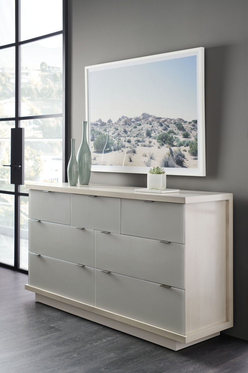 Ash Taupe Minimalist Dresser | Caracole Expressions | Woodfurniture.com