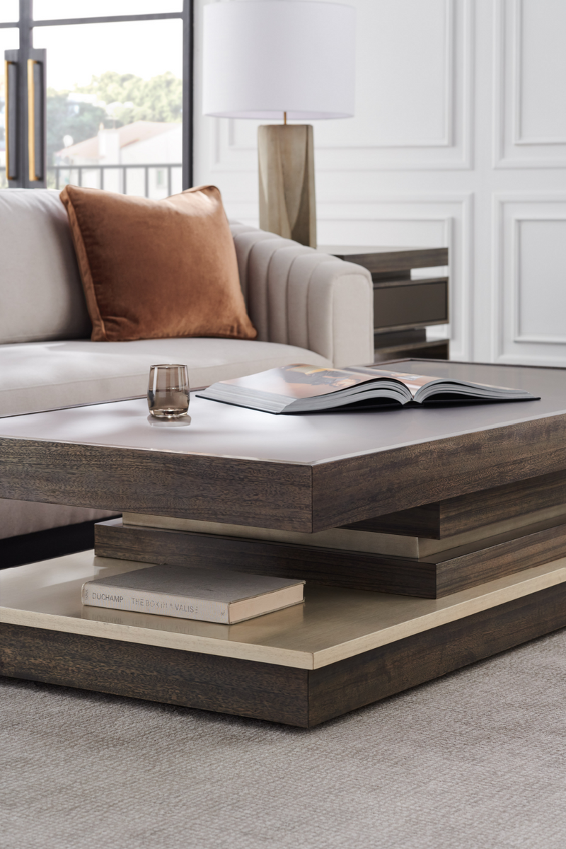 Tiered Modern End Table | Caracole La Moda | Woodfurniture.com